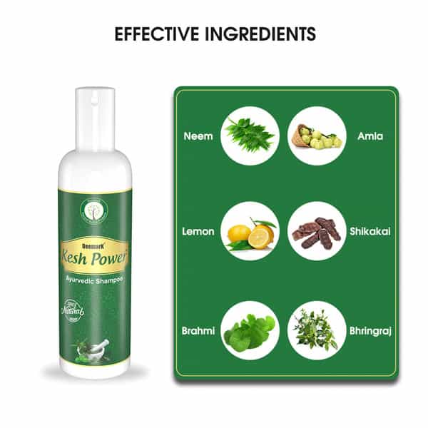 Deemark Kesh Power Shampoo (100Mlx3)|Reduces Hair Fall & Split-Ends|Long Strong Damage Free Hair