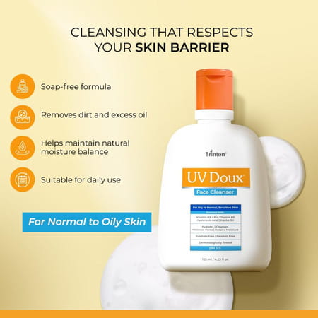 Brinton Uv Doux Face Cleanser 125 Ml