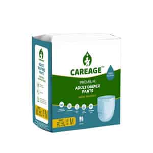 Careage Premium Adult Diaper Pants Style Medium| Unisex | Waist Size (22-40 Inches) - M (10 Pieces)