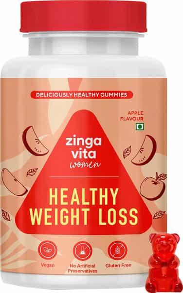Zingavita Apple Cider Vinegar For Women Weight Loss Management 30 Vegan Gummies