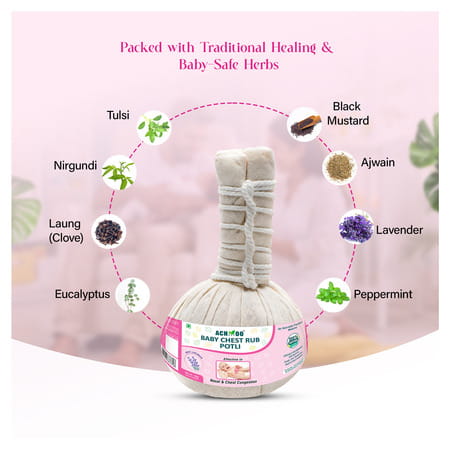 Ach...oo Baby Chest Rub Potli 50g