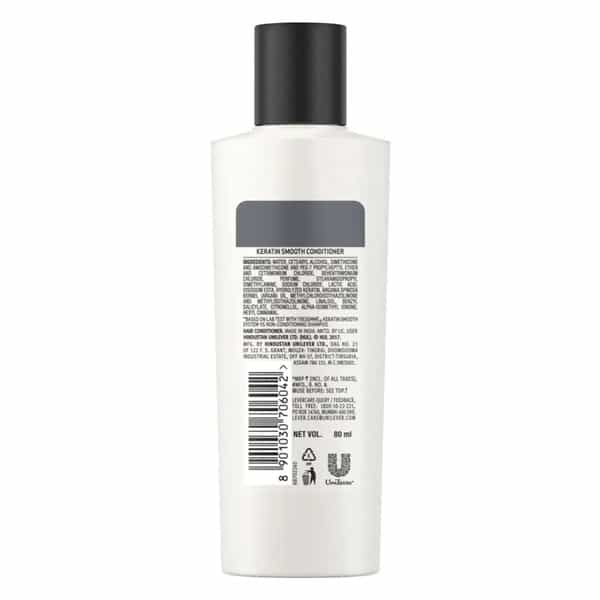 Tresemme Smooth And Shine Conditioner | 80Ml & Keratin Smooth Shampoo | 1L