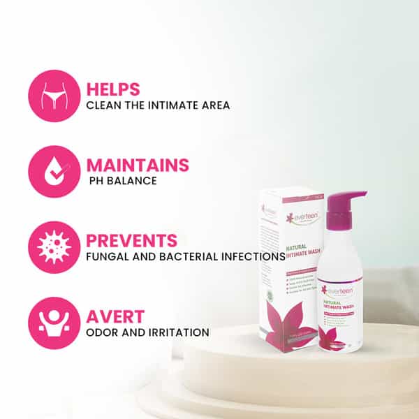 Everteen Natural Intimate Wash For Feminine Hygiene In Women 3 Packs (210Ml Each)