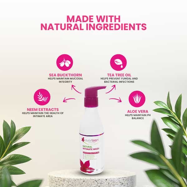 Everteen Natural Intimate Wash For Feminine Hygiene In Women 3 Packs (210Ml Each)