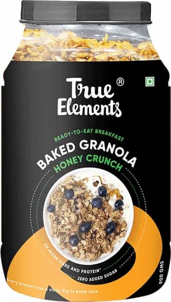 True Elements Baked Granola Honey Crunch 900Gm