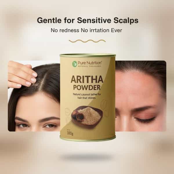 Pure Nutrition Natural Aritha Powder 100Gm