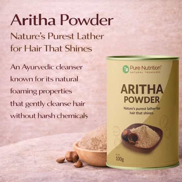 Pure Nutrition Natural Aritha Powder 100Gm
