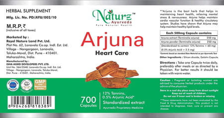 Naturz Ayurveda Arjuna 700 Capsules