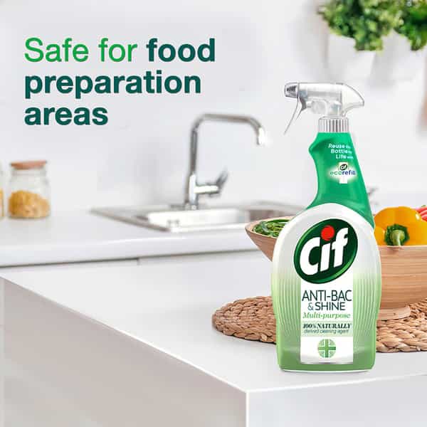 Cif Antibacterial Multipurpose Cleaner Spray Kills 99.99% Germs 700Ml