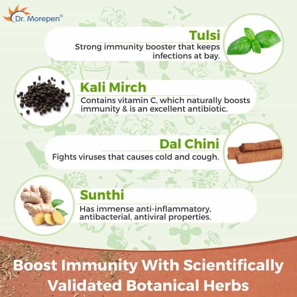 Dr. Morepen Ayush Kwath Ayurvedic Herbal Tea For Immunity Kadha Powder Immunity Booster - 100G