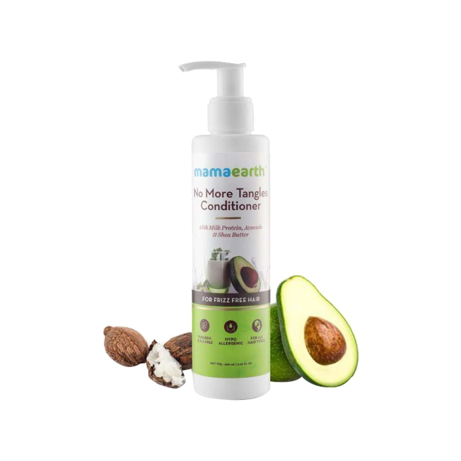 Mamaearth No More Tangles Hair Conditioner - 200ml With Milk Protein Fenugreek Amla And Tea Tree