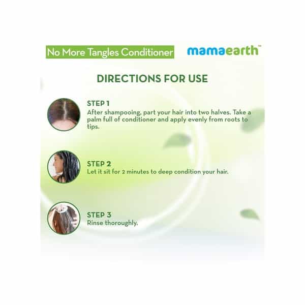 Mamaearth No More Tangles Hair Conditioner - 200Ml With Milk Protein Fenugreek Amla And Tea Tree
