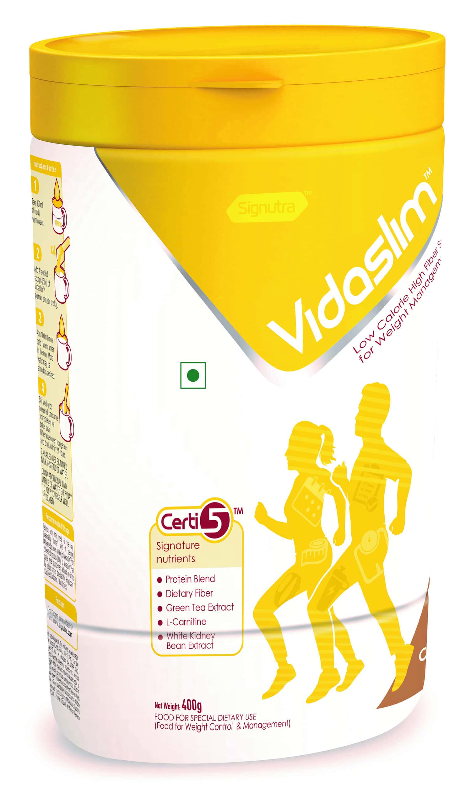 Buy Vidaslim Coffee Weight Management Powder Jar Of 400 G Online at
