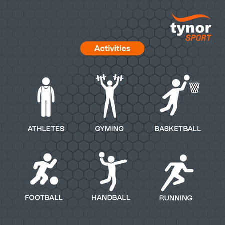 Tynor Calf And Shin Support Air Pro Black & Orange Small 1 Unit