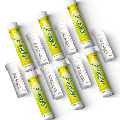 Buy GLUTONE 1000 & ESCOR-Z - SETRIA GLUTATHIONE WITH VITAMIN C LIME FLAVOR  TABLETS (SKIN GLOW COMBO) Online & Get Upto 60% OFF at PharmEasy