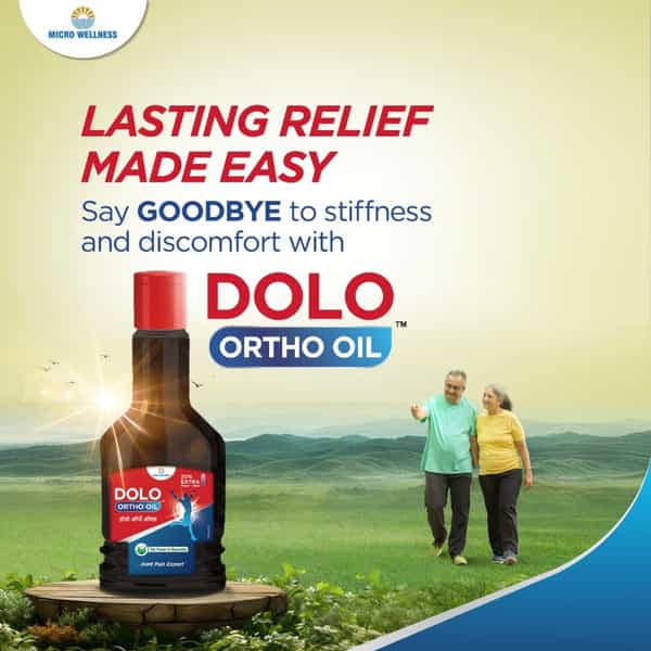 Dolo Ortho Oil - Joint And Muscle Pain Solution - 120Ml | Arthritis Relief | Pack Of 5