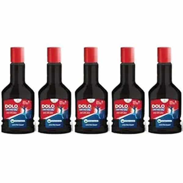 Dolo Ortho Oil - Joint And Muscle Pain Solution - 120Ml | Arthritis Relief | Pack Of 5