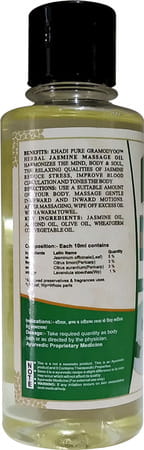 Khadi Pure Herbal Jasmine Massage Oil - 210ml