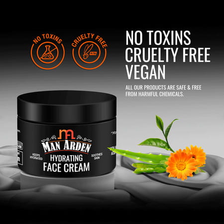 Man Arden Hydrating Face Cream For Men -Vitamin B5 Hyaluronic Acid For Skin Moisturization 50 G
