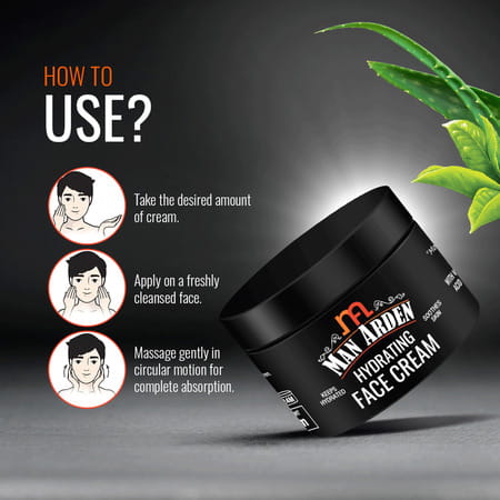 Man Arden Hydrating Face Cream For Men -Vitamin B5 Hyaluronic Acid For Skin Moisturization 50 G