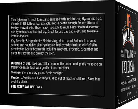 Man Arden Hydrating Face Cream For Men -Vitamin B5 Hyaluronic Acid For Skin Moisturization 50 G