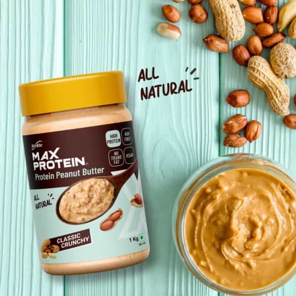 Max Protein Peanut Spread - Classic Crunchy [1 Kg] - Pack Of 1