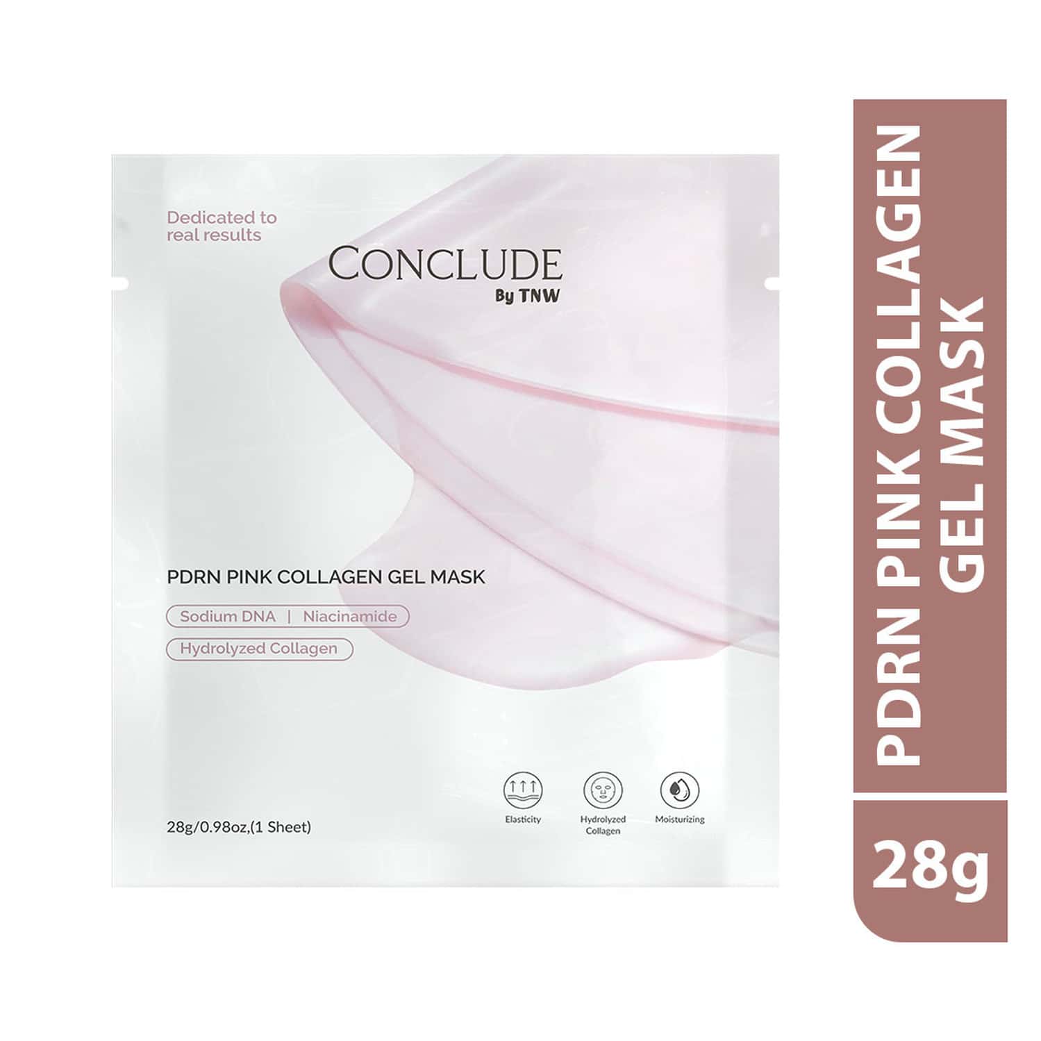 Conclude Pdrn Pink Collagen Gel Mask | Rejuvenating| Hydrating & Radiance-Boosting | 28g (1 Sheet)