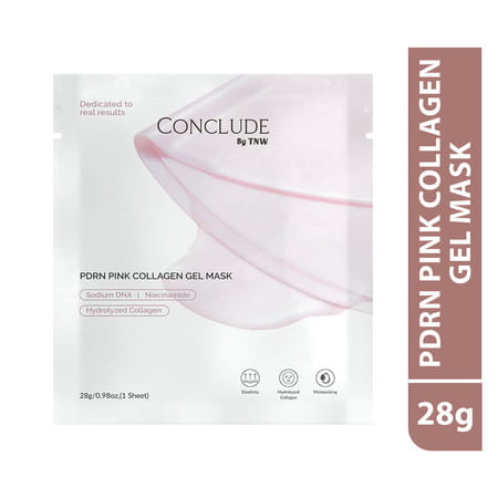 Conclude Pdrn Pink Collagen Gel Mask | Rejuvenating| Hydrating & Radiance-Boosting | 28g (1 Sheet)