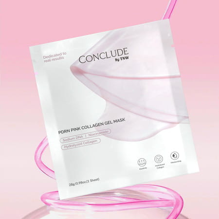 Conclude Pdrn Pink Collagen Gel Mask | Rejuvenating| Hydrating & Radiance-Boosting | 28G (1 Sheet)