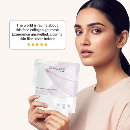 Conclude Pdrn Pink Collagen Gel Mask | Rejuvenating| Hydrating & Radiance-Boosting | 28G (1 Sheet)