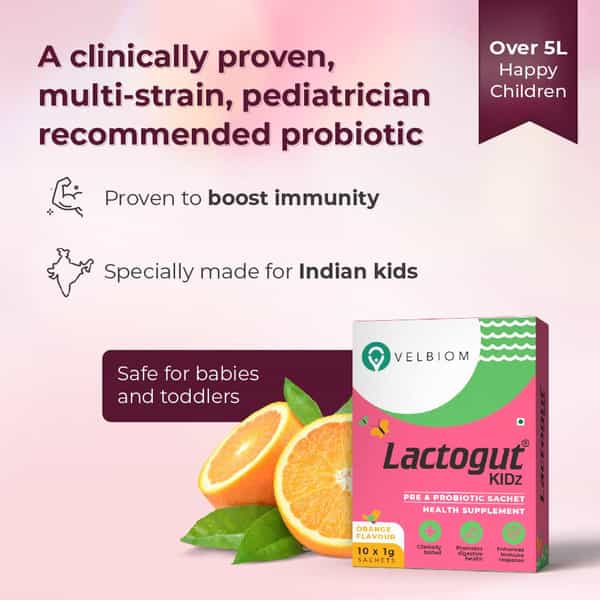 Lactogut Kidz Probiotic For Kids 10 No's