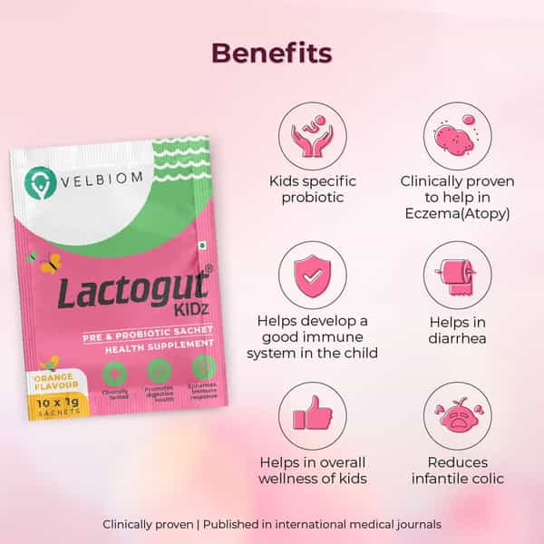 Lactogut Kidz Probiotic For Kids 10 No's