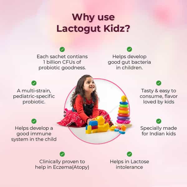 Lactogut Kidz Probiotic For Kids 10 No's