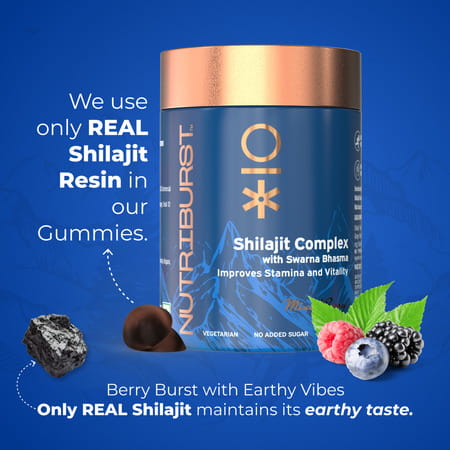 Nutriburst Shilajit Resin 30 Gummies | 1 Month Pack