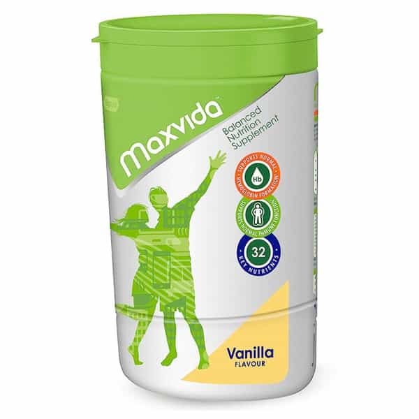 Maxvida Nutrition Supplement Vanilla Flavour Powder - 400G Refill