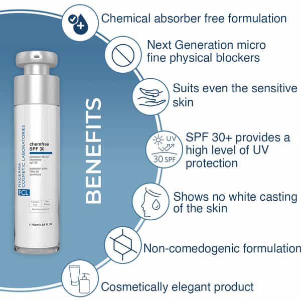 Fcl Chemfree Spf 30 Weightless Fluid Non-Whitening Sunscreen Absorbs Quickly Immediate Protection