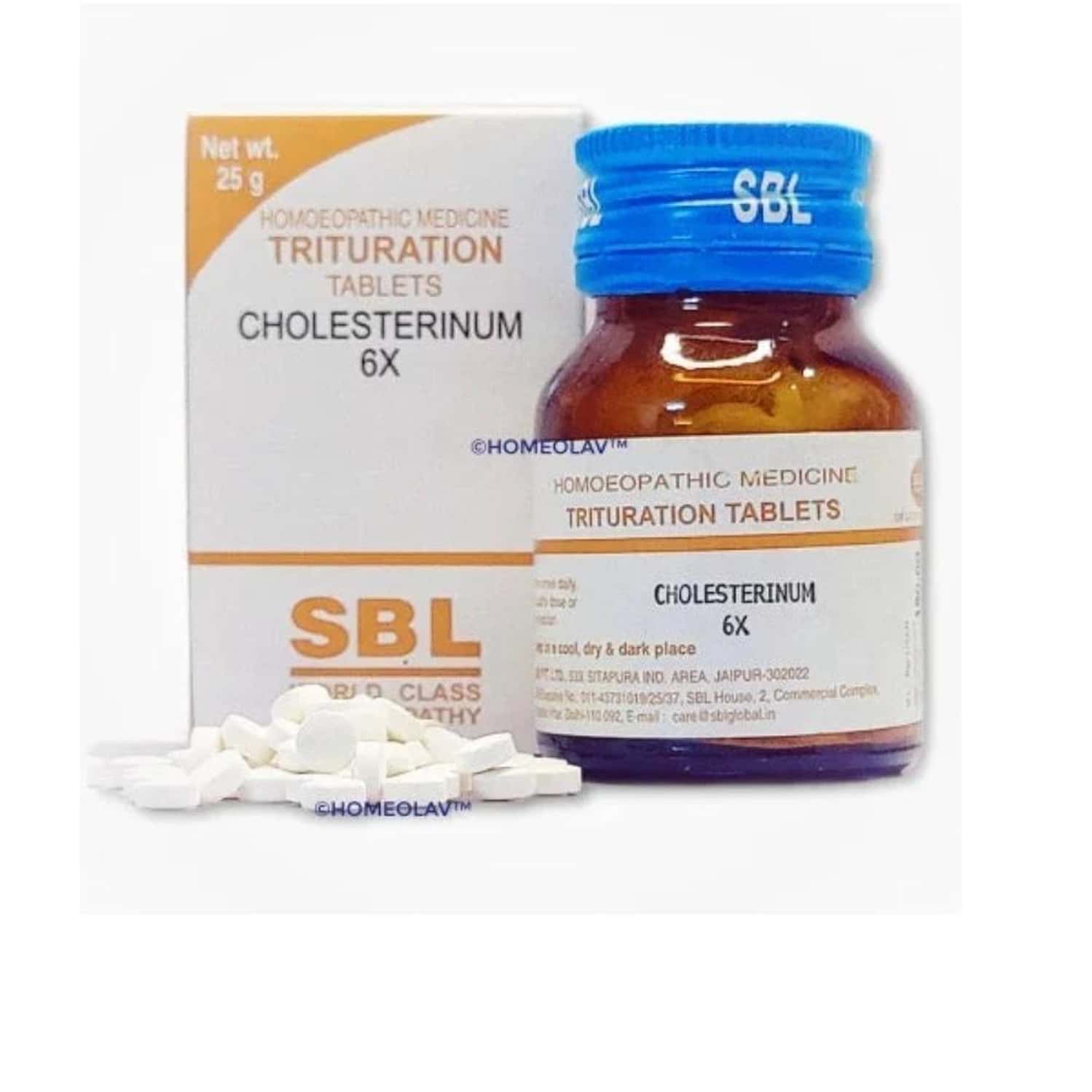 Sbl Cholesterinum Trituration Tablet 6x 25 Gm Pack Of 3