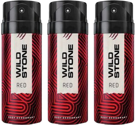 Wild Stone Red Deodorant Men - 150ml (pack Of 3)