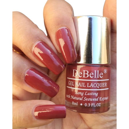 Debelle Gel Nail Polish Gift Set Of 2 - Rustique Gold | Scarlet Ruby - 16ml (8 Ml Each) Gi