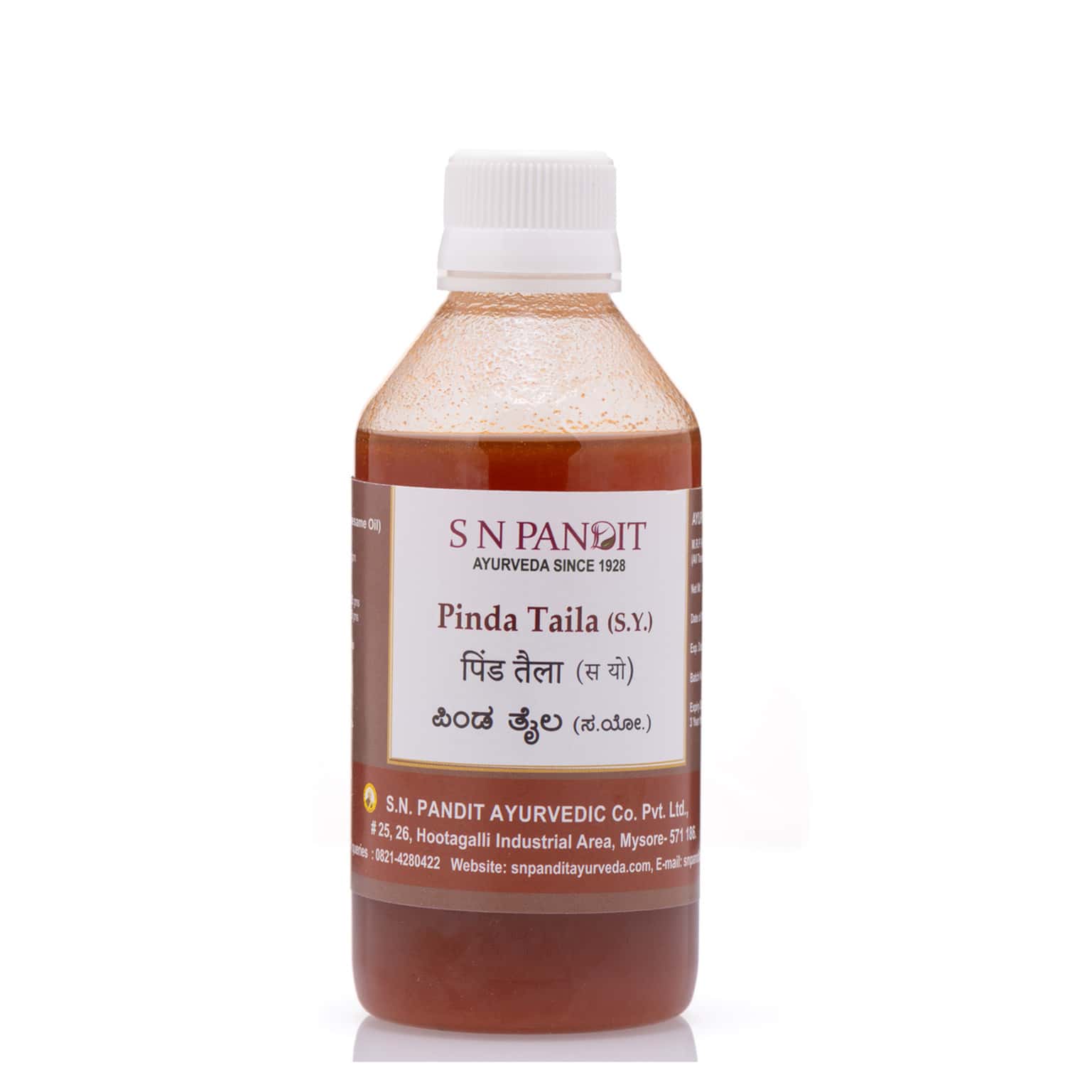 S N Pandit Ayurveda Pinda Taila - 500ml