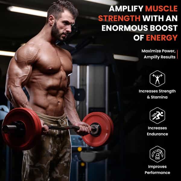 Naturyz Nitric Oxide Pump 2500 L-Arginine Citrulline Caffeine For Pre-Workout & Stamina - 50 Tablets
