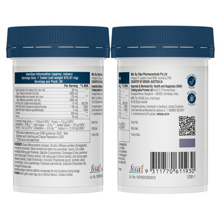 Swisse Ultiboost Men'S Endurance Tablet 30 No'S