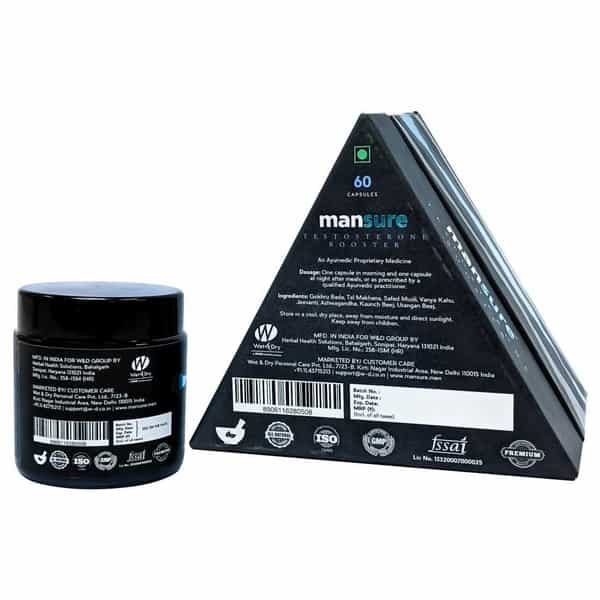 Mansure Combo - Upright And Testosterone Booster Capsules For Men