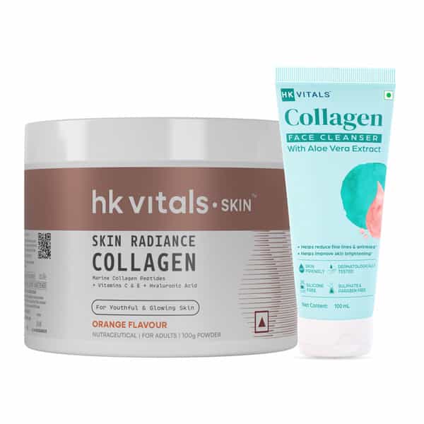 Hk Vitals Skin Radiance Collagen | Orange | 100 G | Collagen Face Cleanser
