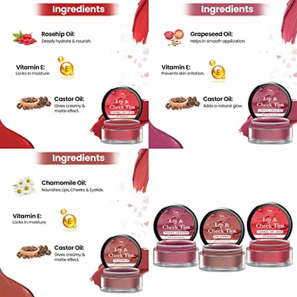Tnw The Natural Wash Lip & Cheek Tint - Pink | Red | Brown 15G