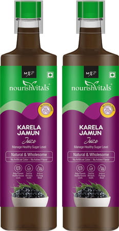 Nourishvitals Karela Jamun Juice | 500ml (pack Of 2)