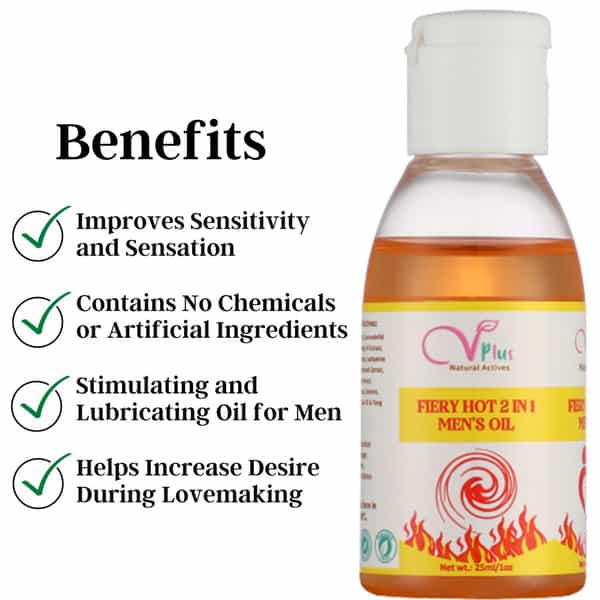 Vigini Intimate Strawberry Sexual Lubricant Water-Based Long Lasting Gel & Penis Growth Massage Oil