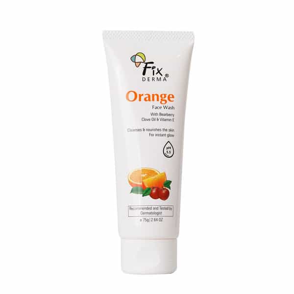 Fixderma Orange Face Wash With Vitamin E & Bearberry - 75G