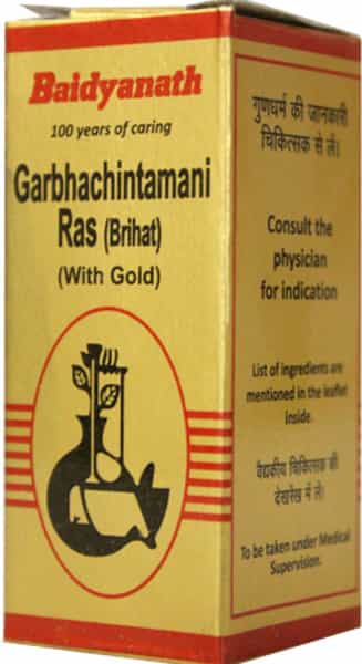 Baidyanath Asli Ayurved Garbha Chintamani Ras 10 Tablets