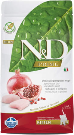 Farmina Pet Foods N&D Grain Free Chicken And Pomegranate Kitten Food | 1.5 Kg - Dry | Pack Of 2